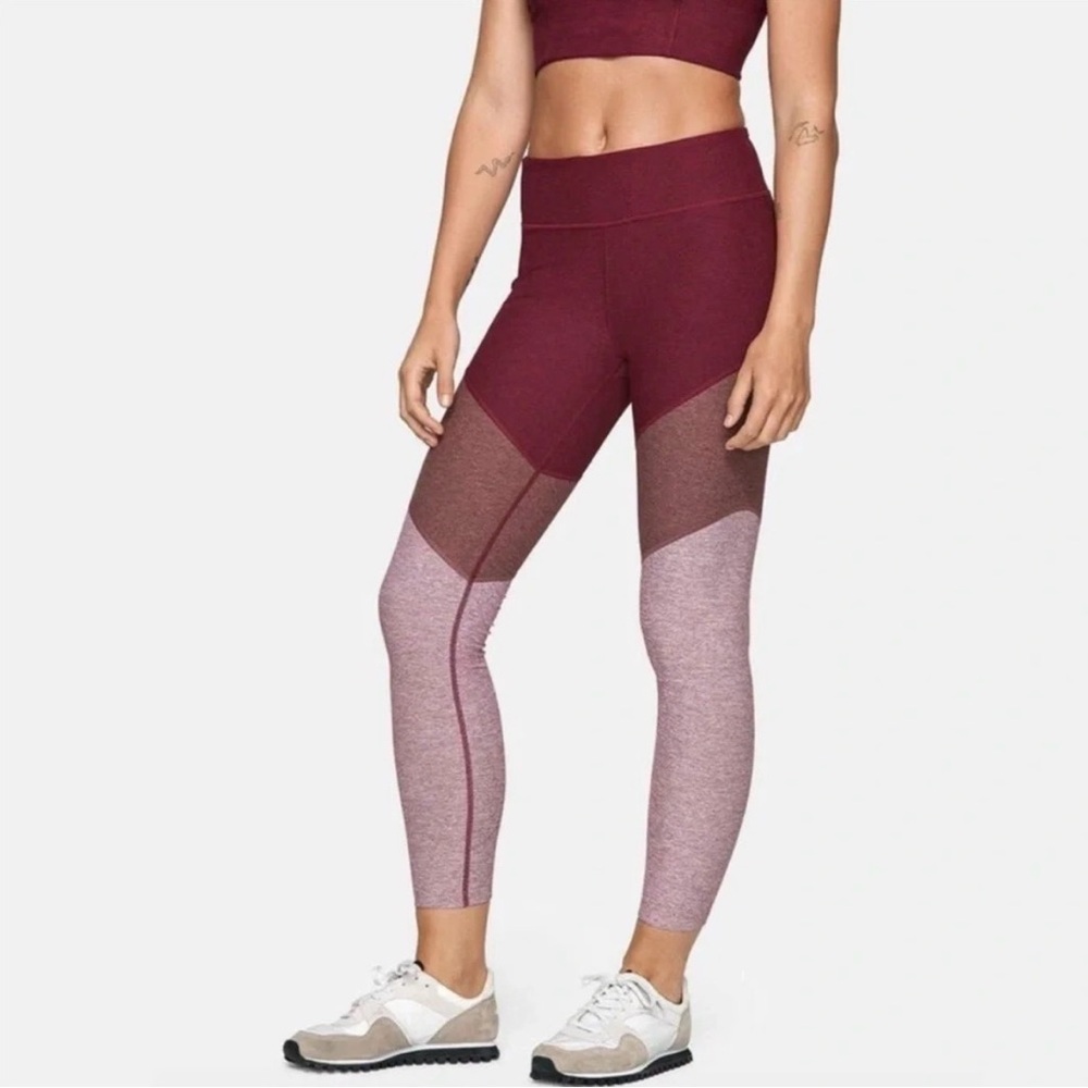 Outdoor Voices Springs 7/8 Leggings - cabernet/eggplant/grape Size Small